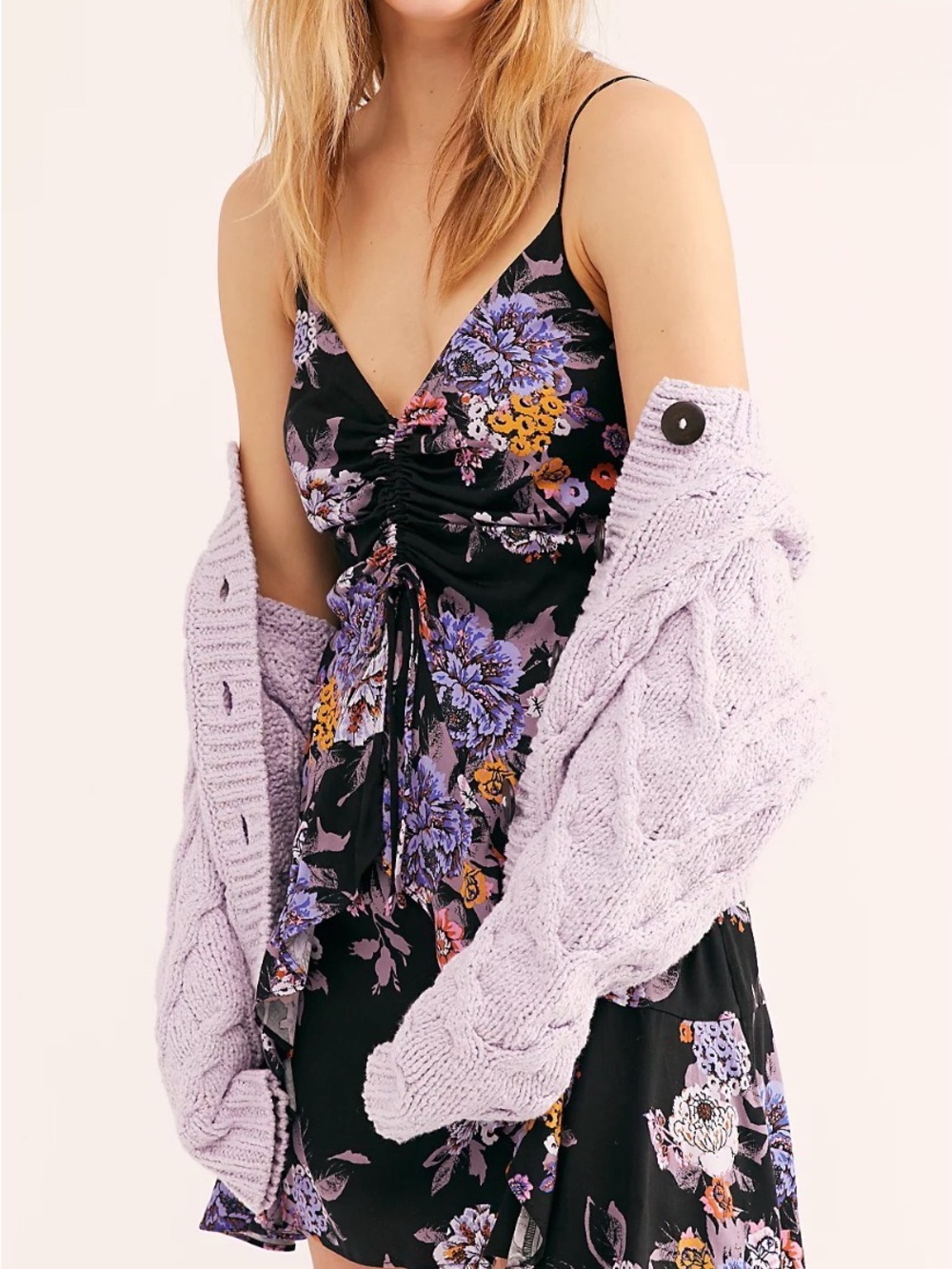 Free People Happy Heart Mini Dress